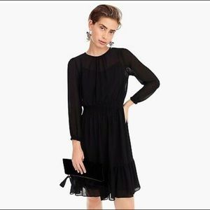 Jcrew black cocktail dress with cinched waist size medium - like new - size M